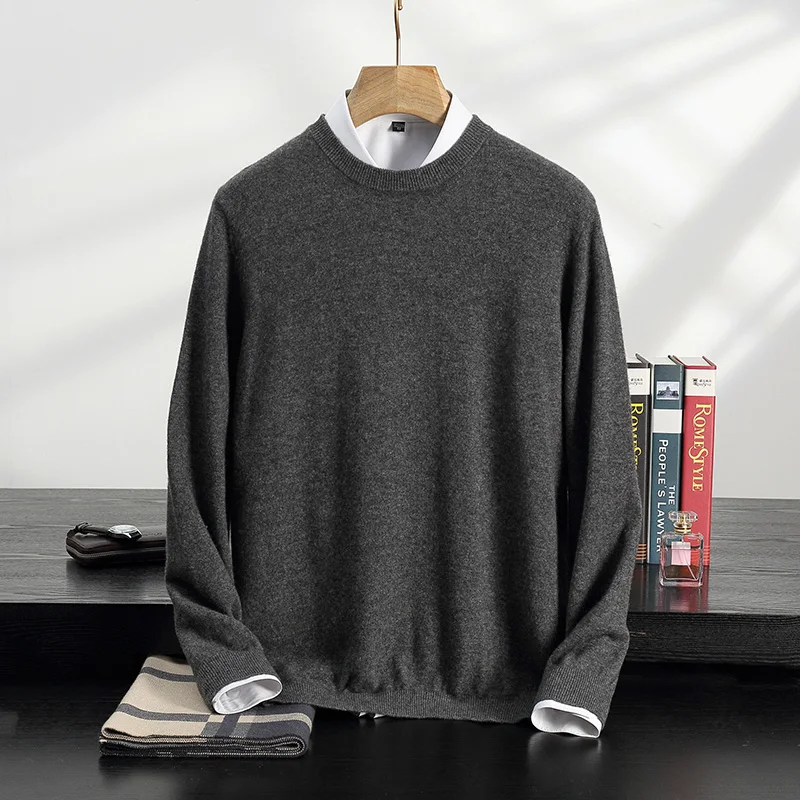 100% Cashmere Men's Round Neck Pullover Nnew Thin Sweater Warm Men's Solid Color Casual Joker Top In Autumn And Winter.
100% Cashmere Men's Round Neck Pullover Nnew Thin Sweater Warm Men's Solid Color Casual Joker Top In Autumn And Winter.