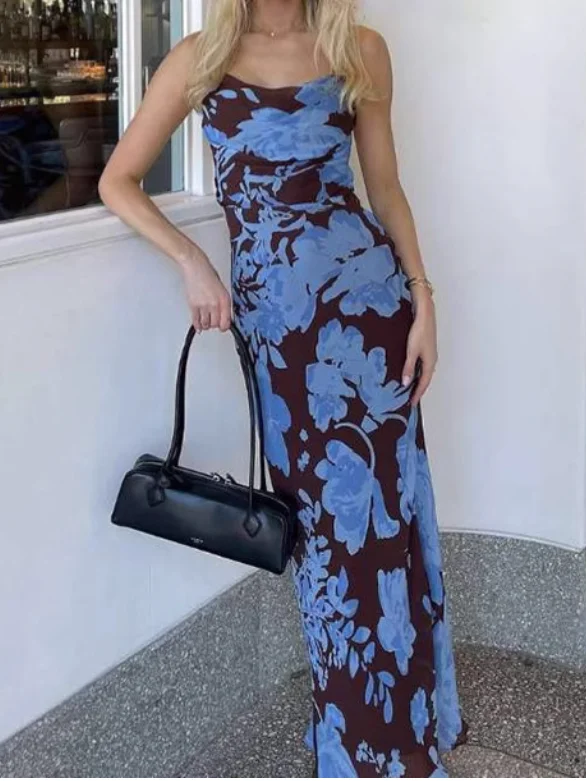 Retro Printed Temperament Sexy Backless Slim Fit Dress for Summer Women, Round Neck Waist Cinched Backless Sexy Suspender Dress
Retro Printed Temperament Sexy Backless Slim Fit Dress for Summer Women, Round Neck Waist Cinched Backless Sexy Suspender Dress