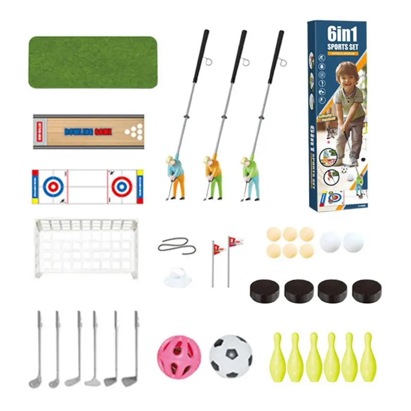 Kids Golf Set Kids Golf Clubs Set 6-in-1 Indoor And Outdoor Parent-Child Sports Toys For Family Gathering
Kids Golf Set Kids Golf Clubs Set 6-in-1 Indoor And Outdoor Parent-Child Sports Toys For Family Gathering