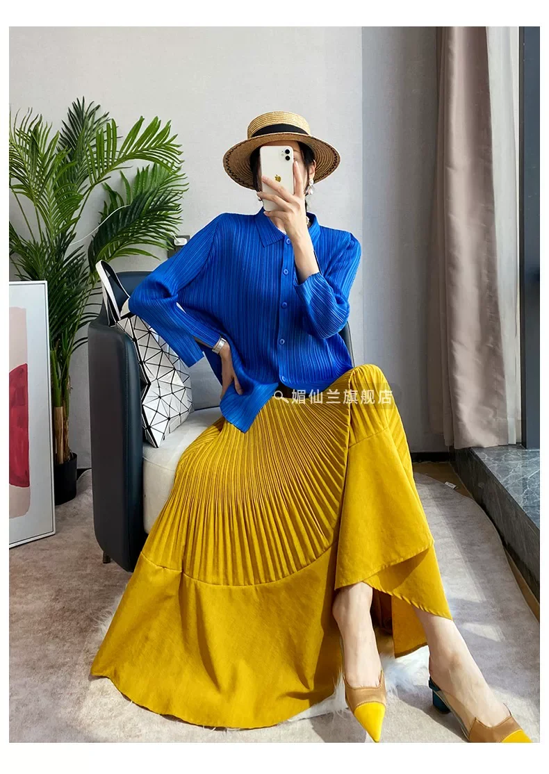HOT SELLING Miyake solid color elegant new style A-line pleated skirt IN STOCK
HOT SELLING Miyake solid color elegant new style A-line pleated skirt IN STOCK