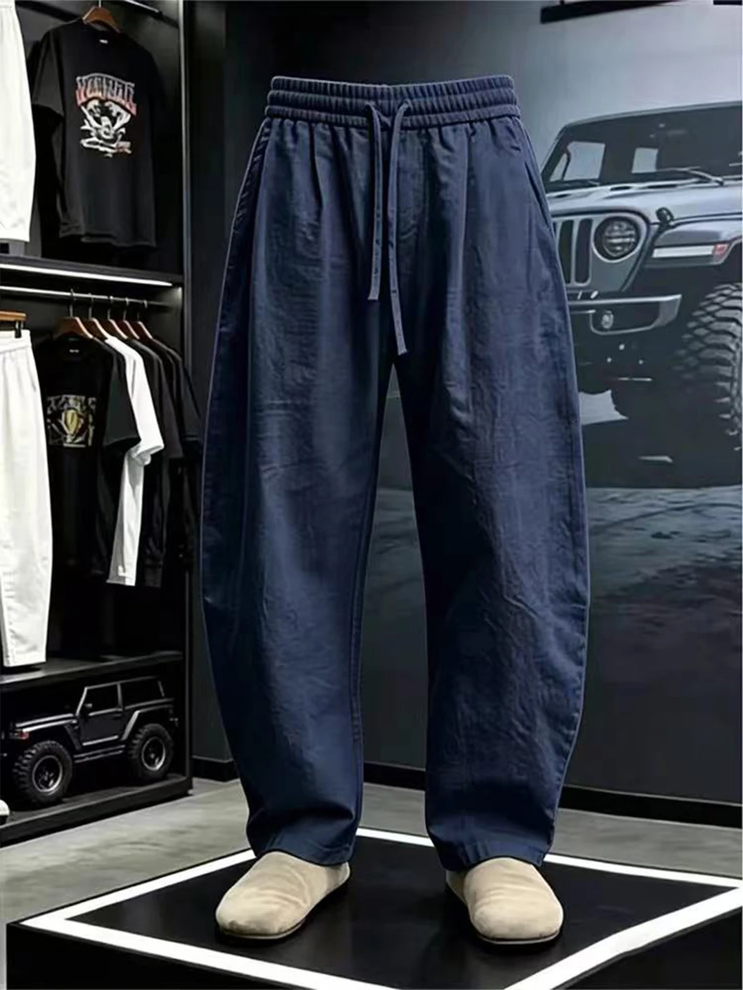 Japanese Style Loose Fit Linen Pants Men Summer Thin Cotton Linen Wide Leg Pants Drapey Straight Casual Trousers
Japanese Style Loose Fit Linen Pants Men Summer Thin Cotton Linen Wide Leg Pants Drapey Straight Casual Trousers