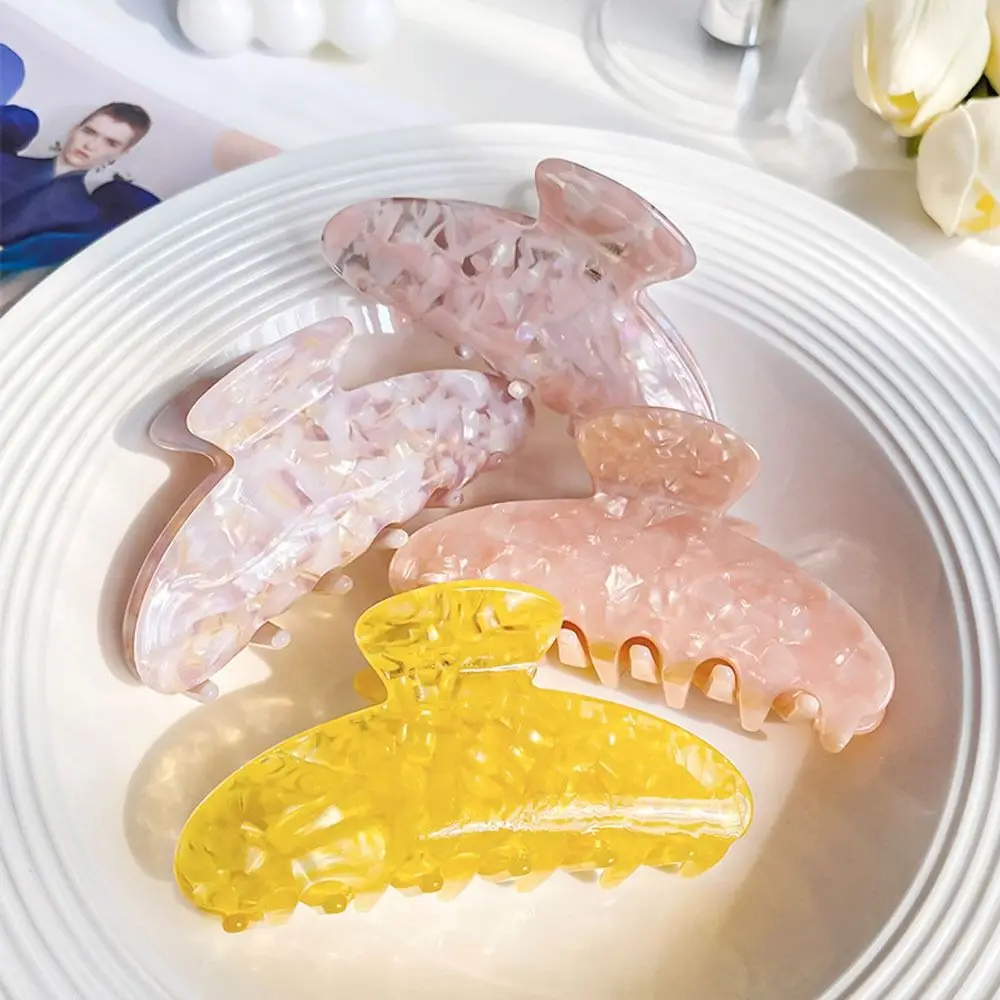 Solid Color Fresh Acetate Hair Claw Hair Clip Hairpin Irregular Pattern Shark Clip Geometry Headwear Flower Hair Claw Travel
Solid Color Fresh Acetate Hair Claw Hair Clip Hairpin Irregular Pattern Shark Clip Geometry Headwear Flower Hair Claw Travel