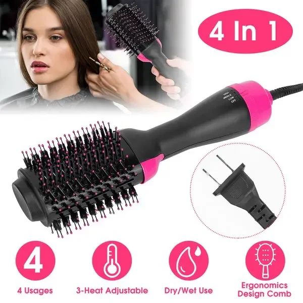 Hot Hair Brush 4 In 1 Hair Dryer Volumizer Brush Dryer Comb For Straightening Curling Drying
Hot Hair Brush 4 In 1 Hair Dryer Volumizer Brush Dryer Comb For Straightening Curling Drying