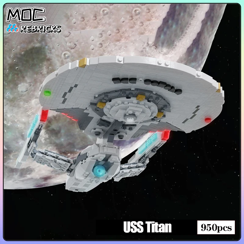 Space Movie MOC Bricks USS Titan NCC 80102A Building Block Toys Assemble Model DIY Collection Set Child Christmas Gifts
Space Movie MOC Bricks USS Titan NCC 80102A Building Block Toys Assemble Model DIY Collection Set Child Christmas Gifts