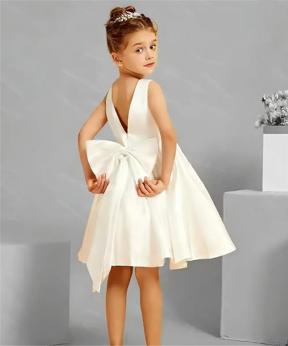 Индивидуальное атласное платье без рукавов для девочек: нарядное, с бантом, для свадьбы, дня рождения, бала, первого причастия
Индивидуальное атласное платье без рукавов для девочек: нарядное, с бантом, для свадьбы, дня рождения, бала, первого причастия