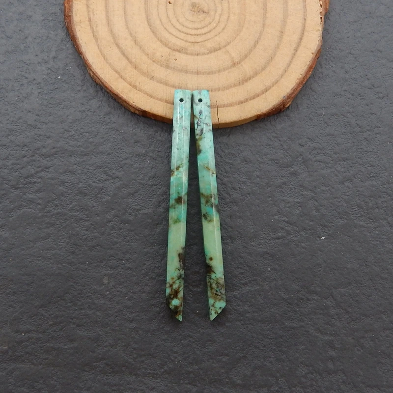 Длинные бусины для сережек из хризокола B&F, бусины из натуральных камней ручной работы, полированные камни для изготовления ювелирных изделий 56x4x4 мм 4,7 г
Длинные бусины для сережек из хризокола B&F, бусины из натуральных камней ручной работы, полированные камни для изготовления ювелирных изделий 56x4x4 мм 4,7 г