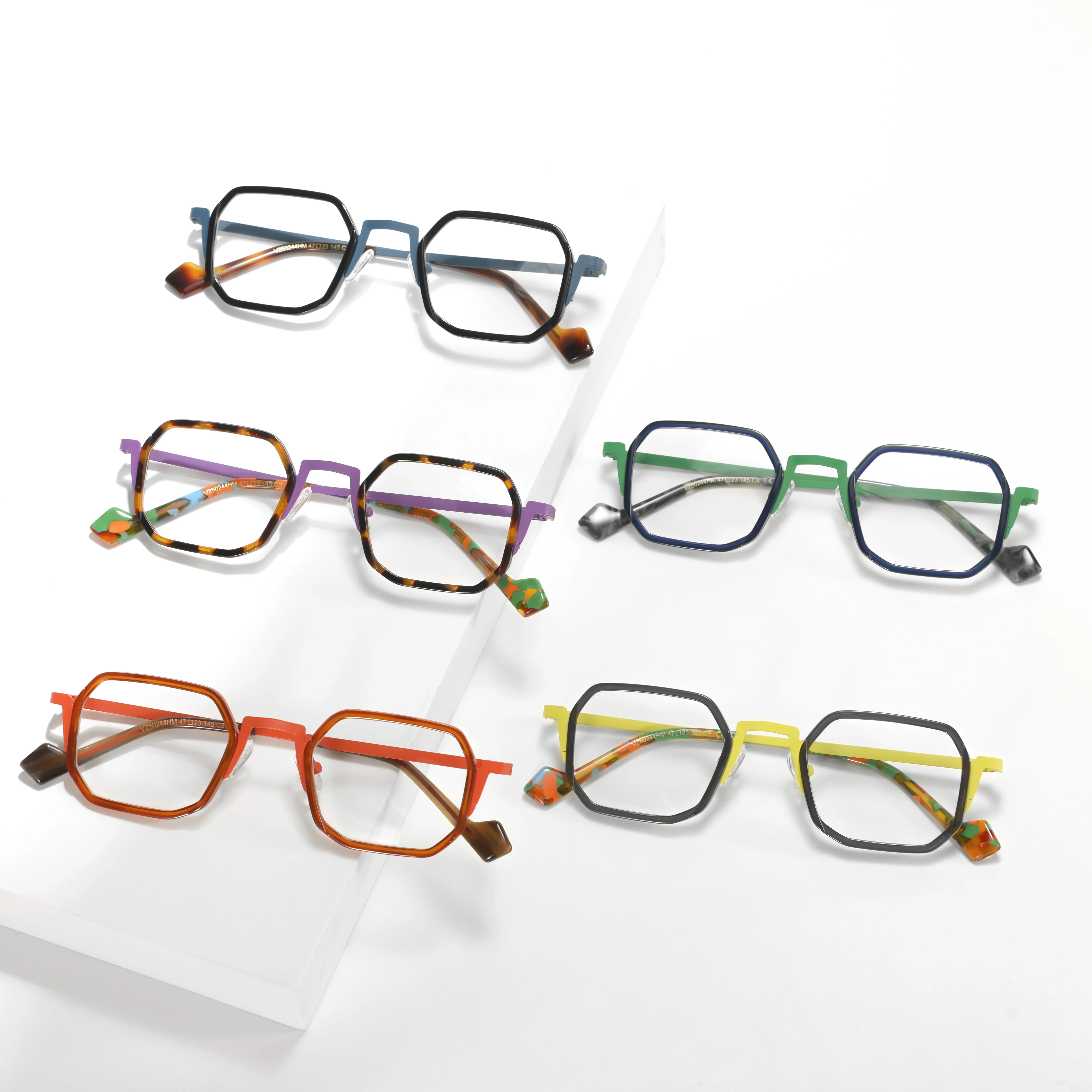 VZONE Luxury Designer Square Glasses Colorful Acetate Metal Optical Frames Stylish Fashionable Eyewear
VZONE Luxury Designer Square Glasses Colorful Acetate Metal Optical Frames Stylish Fashionable Eyewear