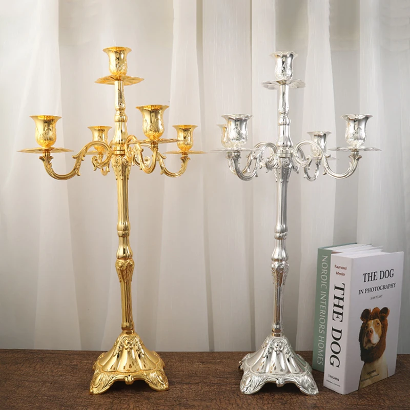 PEANDIM Hot Sale Silver/Gold Candle Holders Metal Centerpieces Candelabra Wedding Candle Holder Party Events Home Candlesticks
PEANDIM Hot Sale Silver/Gold Candle Holders Metal Centerpieces Candelabra Wedding Candle Holder Party Events Home Candlesticks
