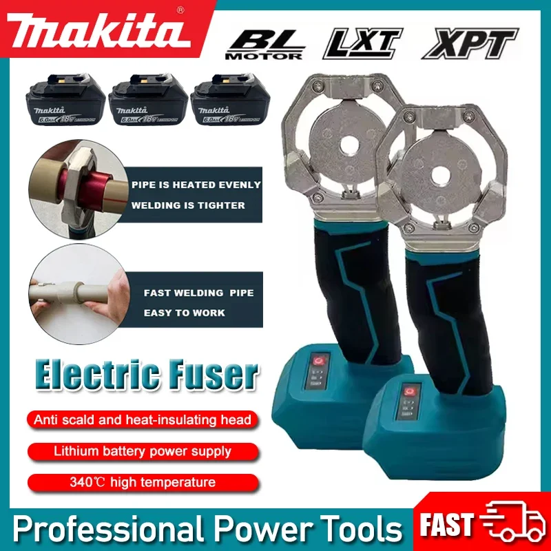 Makita Cordless Fuser PPR PE Soldering Iron Electric Pipe Welding Machine Plastic Tube PP Heating Hot Melt For 18V Battery
Makita Cordless Fuser PPR PE Soldering Iron Electric Pipe Welding Machine Plastic Tube PP Heating Hot Melt For 18V Battery