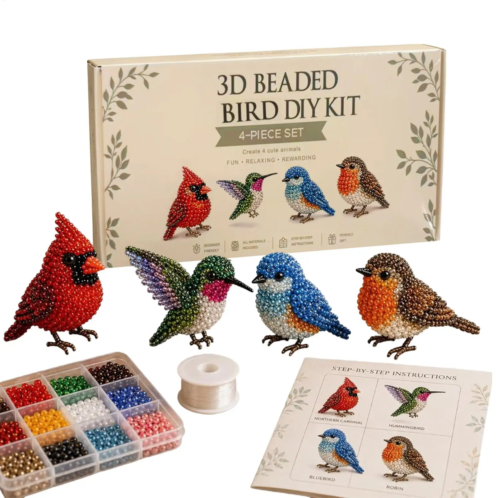 3D Beaded Animal Craft Kit Handmade Beadwork Set With Instructions Creative DIY Art For Adults Beginners Enthusiasts Home
3D Beaded Animal Craft Kit Handmade Beadwork Set With Instructions Creative DIY Art For Adults Beginners Enthusiasts Home