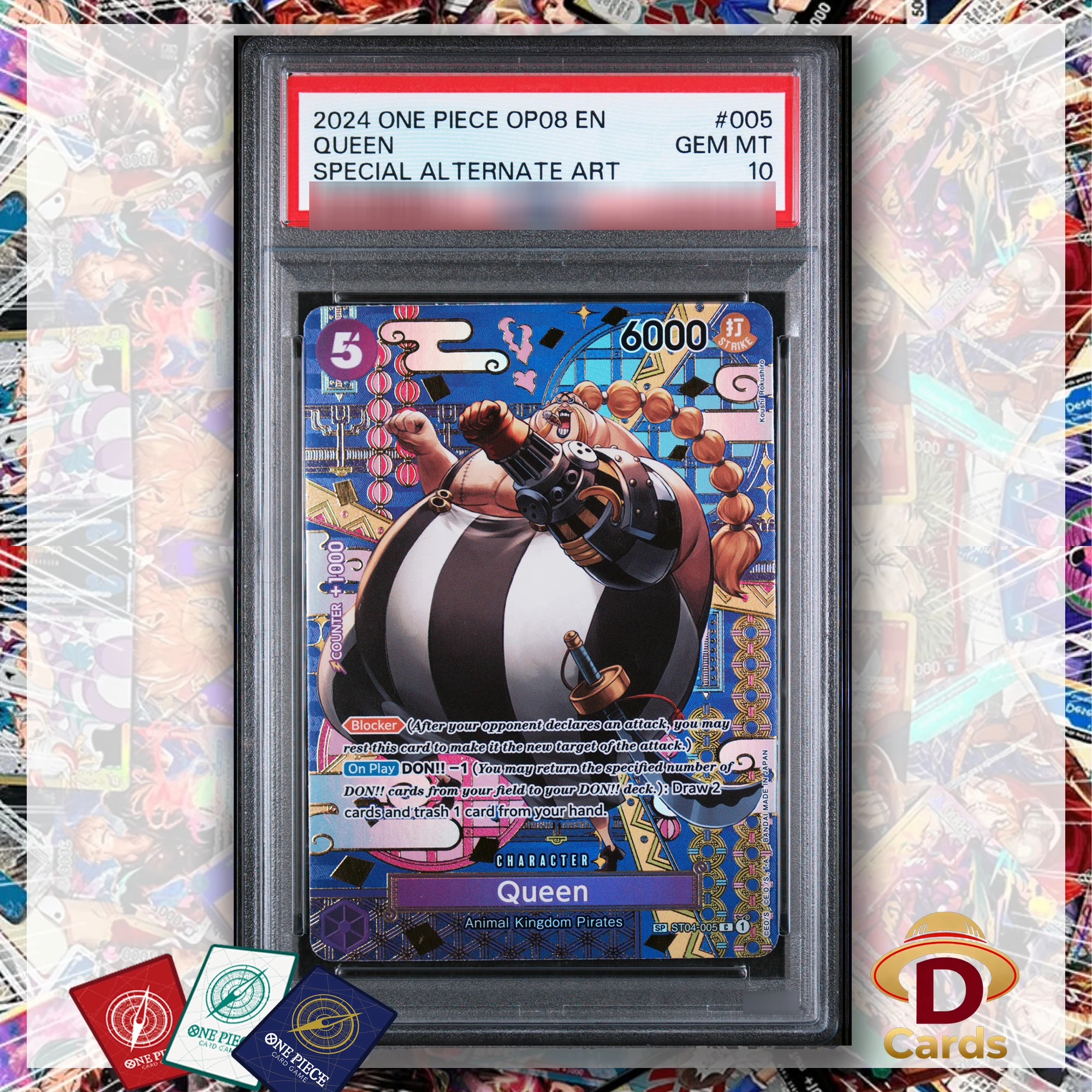One Piece Queen Special Alternate Art Set ST04-005 SP Ver. P/S/A10 Gemmt10 Foil Card Collectibles Game Anime Proxy Cards
One Piece Queen Special Alternate Art Set ST04-005 SP Ver. P/S/A10 Gemmt10 Foil Card Collectibles Game Anime Proxy Cards