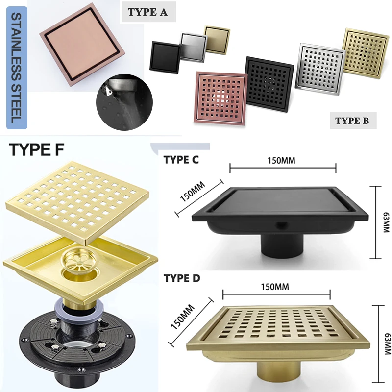 Shower Floor Drain 150MM Anti-Odor 304 Stainless Steel Tile Insert Cover Drain Removable Pattern Grate Drain for Shower Bathroom
Shower Floor Drain 150MM Anti-Odor 304 Stainless Steel Tile Insert Cover Drain Removable Pattern Grate Drain for Shower Bathroom