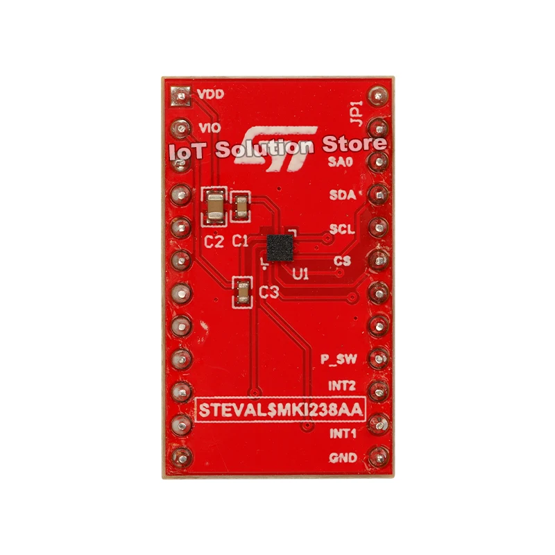 STEVAL-MKI238A LIS2DUX12 adapter board for a standard DIL 24 socket
STEVAL-MKI238A LIS2DUX12 adapter board for a standard DIL 24 socket