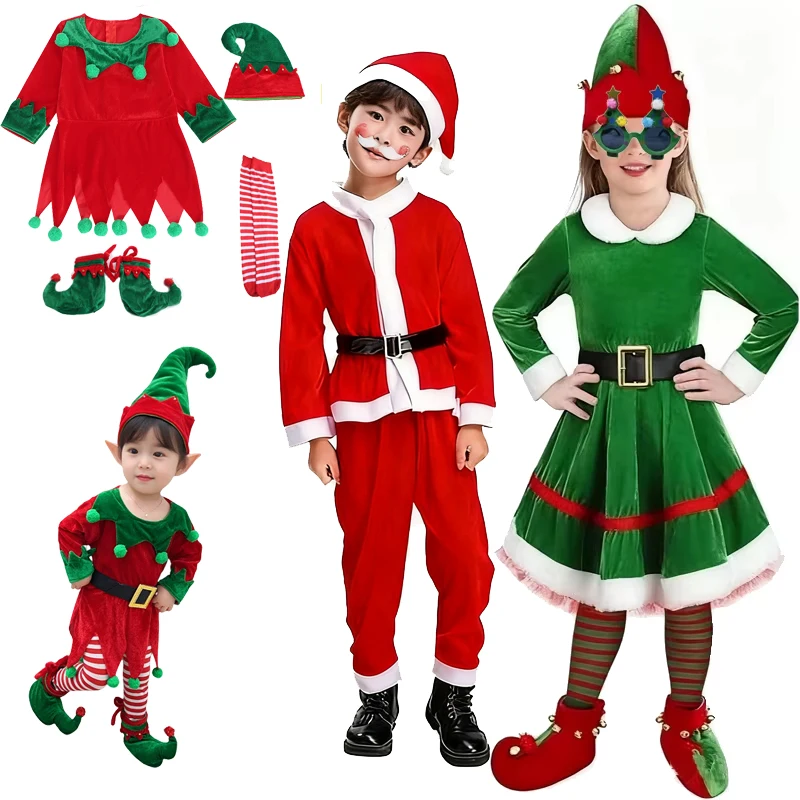 2025 Children's Christmas Costumes Boy Girl Christmas Costume Set Girl's Green Dress The Children's New Year Xmas Suit Gifts
2025 Children's Christmas Costumes Boy Girl Christmas Costume Set Girl's Green Dress The Children's New Year Xmas Suit Gifts