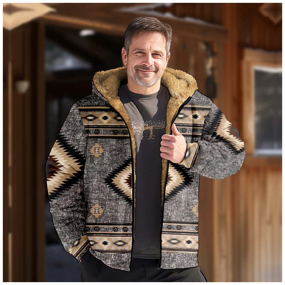 Men's Zipper Long Sleeve Hoodies Coat Jacket Aztec Bohemia Retro Casual Winter For Men/Women Clothing Sweatshirt Outerwear
Men's Zipper Long Sleeve Hoodies Coat Jacket Aztec Bohemia Retro Casual Winter For Men/Women Clothing Sweatshirt Outerwear