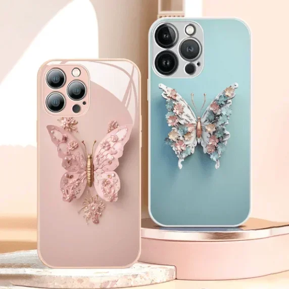 Flat 3D Butterfly Pattern Glass Cover Fairy Butterfly Glass Phone Case for IPhone 14 13 12 11 Pro XS Max Mini X XR 7 8 6 Plus
Flat 3D Butterfly Pattern Glass Cover Fairy Butterfly Glass Phone Case for IPhone 14 13 12 11 Pro XS Max Mini X XR 7 8 6 Plus