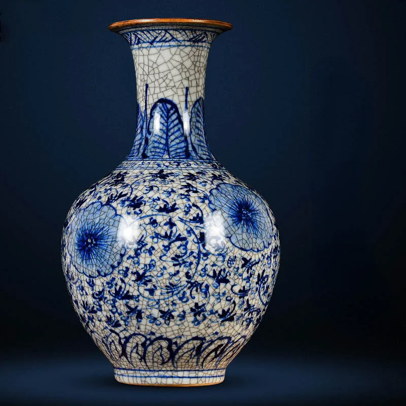 Chinese Blue and White Porcelain Vases Handmade Ceramic Ornaments Living Room Entrance Home Decoration Crafts Porcelain Vases
Chinese Blue and White Porcelain Vases Handmade Ceramic Ornaments Living Room Entrance Home Decoration Crafts Porcelain Vases