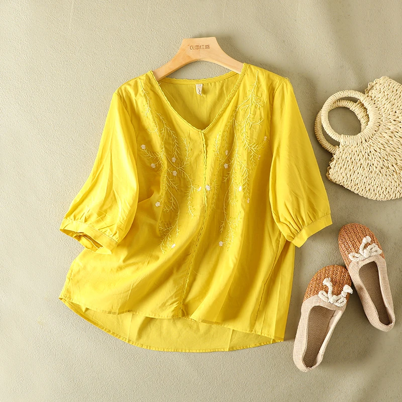 Кружевная лоскутная вышитая хлопково-льняная футболка f Sve, летняя женская футболка больших размеров с v-образным вырезом, тонкий возрастной топ нестандартной формы
Кружевная лоскутная вышитая хлопково-льняная футболка f Sve, летняя женская футболка больших размеров с v-образным вырезом, тонкий возрастной топ нестандартной формы