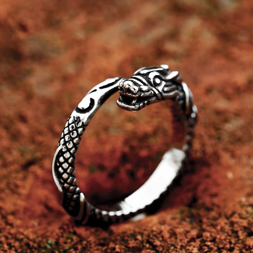 Vintage Viking Dragon Rings for Men Punk Hip Hop Animal Stainless Steel Biker Ring Fashion Personality Accessories Dropshipping
Vintage Viking Dragon Rings for Men Punk Hip Hop Animal Stainless Steel Biker Ring Fashion Personality Accessories Dropshipping