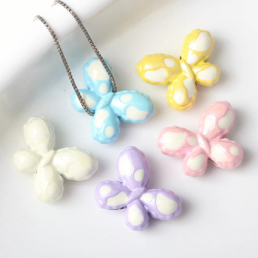 DIY Jewelry Findings Enamel Oil Drop Butterfly Metal Beads Fit Bracelet Necklace Earring Ornament Accessory 16*13*7mm 30pcs
DIY Jewelry Findings Enamel Oil Drop Butterfly Metal Beads Fit Bracelet Necklace Earring Ornament Accessory 16*13*7mm 30pcs