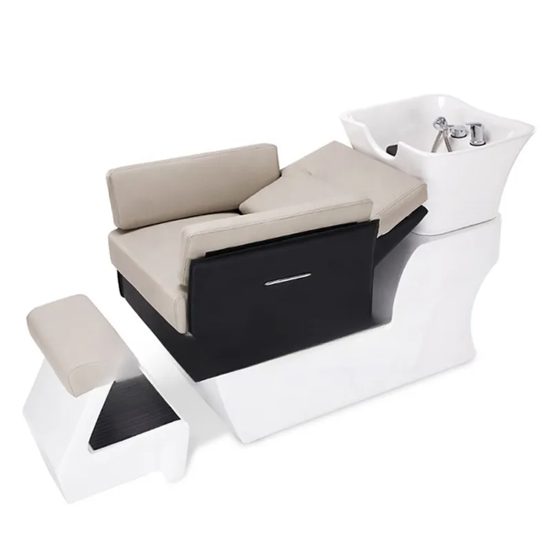 High-quality beauty beautiful flushing bed barber shop special stainless steel shampoo chair
High-quality beauty beautiful flushing bed barber shop special stainless steel shampoo chair