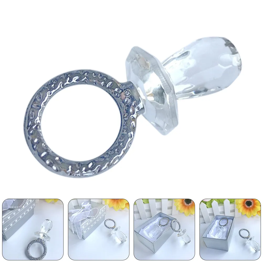 Crystal Baby Pacifier Transparent Decoration Creative Party Ornament Baby Shower Photo Props Crystal Pacifier Adornment
Crystal Baby Pacifier Transparent Decoration Creative Party Ornament Baby Shower Photo Props Crystal Pacifier Adornment