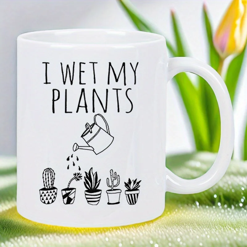 I Wet My Plants Ceramic Mug - Humorous Gardening Design with Watering Can & Cacti - Reusable White Ceramic Plant Lover Gift, Han
I Wet My Plants Ceramic Mug - Humorous Gardening Design with Watering Can & Cacti - Reusable White Ceramic Plant Lover Gift, Han