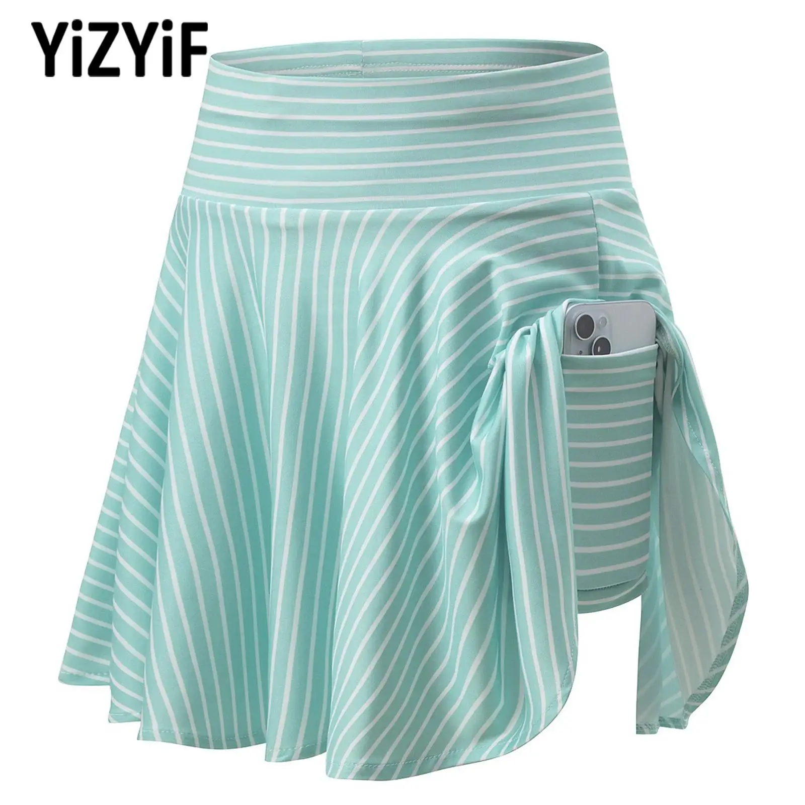 Children Striped Workout Skirt with Built in Shorts Elastic Waistband Lightweight Stretchy for Golf Tennis Running Training
Children Striped Workout Skirt with Built in Shorts Elastic Waistband Lightweight Stretchy for Golf Tennis Running Training