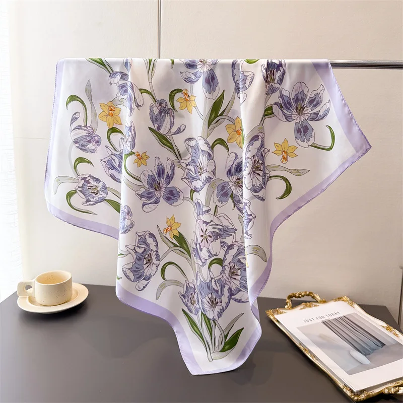 New Luxury Printed Square Scarf For Women Soft Satin Ladies Silk Scarves Bandanas Elegant Hijab Neckerchief Fashion Shawl Wraps
New Luxury Printed Square Scarf For Women Soft Satin Ladies Silk Scarves Bandanas Elegant Hijab Neckerchief Fashion Shawl Wraps