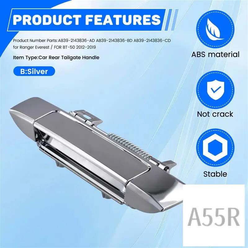 5R-Car Rear Tailgate Handle Trunk Release Handle Switch AB392143836AD For Ford Ranger Everest Mazda BT-50 2012-2019 ,B
5R-Car Rear Tailgate Handle Trunk Release Handle Switch AB392143836AD For Ford Ranger Everest Mazda BT-50 2012-2019 ,B