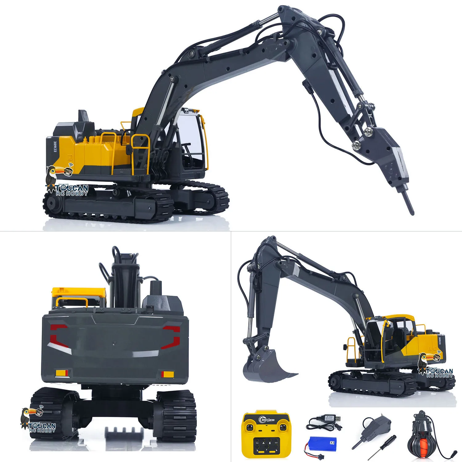 Игрушки 1/16 DoubleE E598 003, электрический подъемный радиоуправляемый экскаватор, металлический 2 рычага, экскаватор с дистанционным управлением, VO, молоток, ковш, коготь 360 ° Вращающийся
Игрушки 1/16 DoubleE E598 003, электрический подъемный радиоуправляемый экскаватор, металлический 2 рычага, экскаватор с дистанционным управлением, VO, молоток, ковш, коготь 360 ° Вращающийся