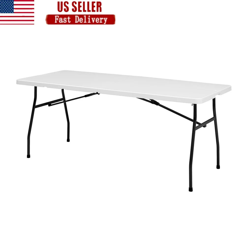 6 Foot Folding Plastic Table Portable Indoor Outdoor Scratch Resistant Stain UV Protection Easy Carry Handle Locking Legs
6 Foot Folding Plastic Table Portable Indoor Outdoor Scratch Resistant Stain UV Protection Easy Carry Handle Locking Legs