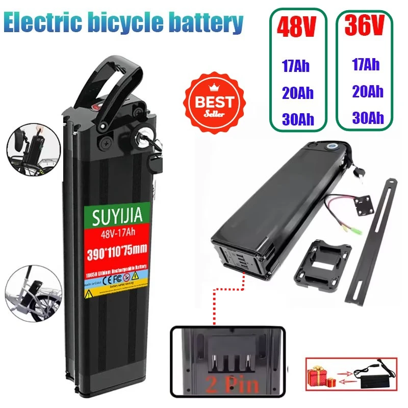 36V 48V 20Ah/30Ah Battery 18650 Lithium Rechargeable Battery Built-in Bms for Silverfish 250W-750W Bafang Motor Kit with Charger
36V 48V 20Ah/30Ah Battery 18650 Lithium Rechargeable Battery Built-in Bms for Silverfish 250W-750W Bafang Motor Kit with Charger