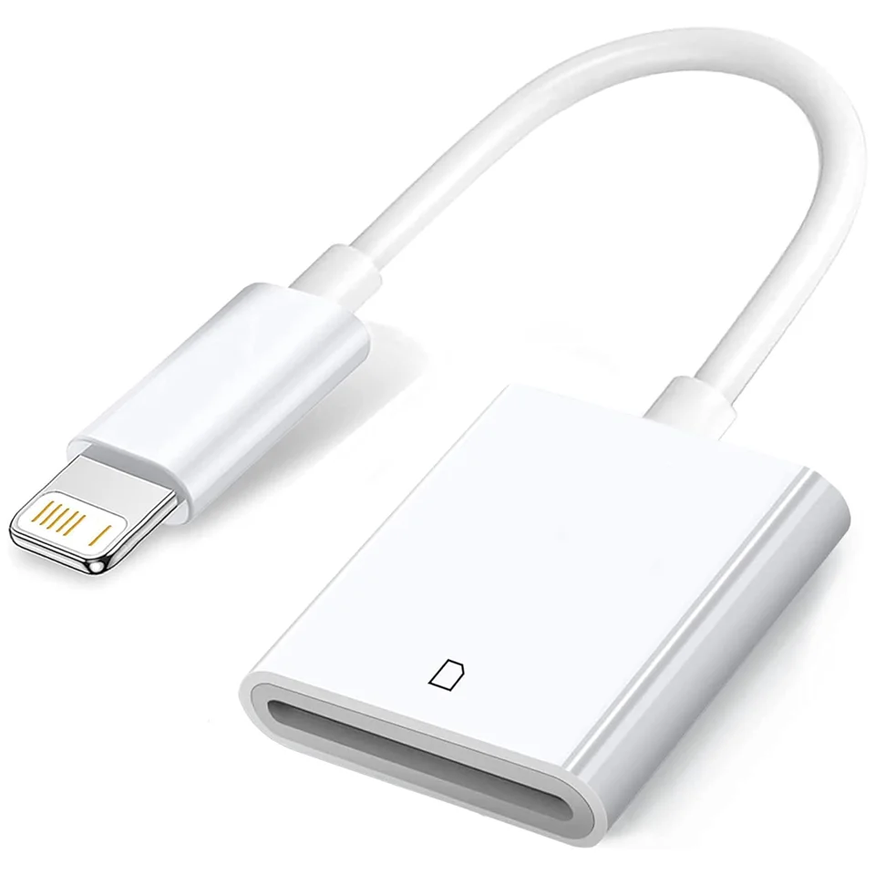 Адаптер для чтения камеры Lightning-SD-карт, устройство для просмотра камер Plug & Play Trail для iPhone 14/13/12/iPad, портативное устройство для чтения карт памяти
Адаптер для чтения камеры Lightning-SD-карт, устройство для просмотра камер Plug & Play Trail для iPhone 14/13/12/iPad, портативное устройство для чтения карт памяти