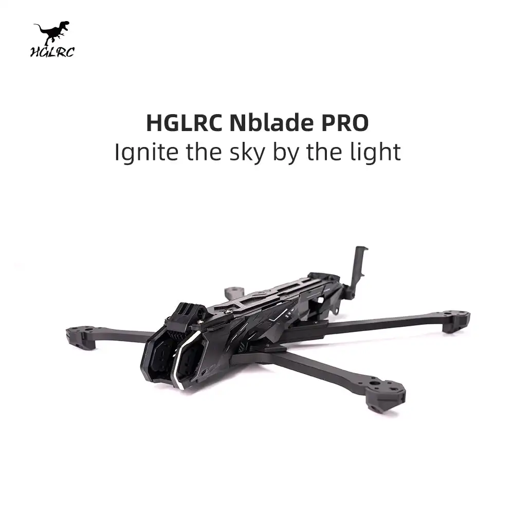HGLRC Nblade PRO Frame Kit 7 Inch Carbon Fiber FPV Long Range Drone Frame Black
HGLRC Nblade PRO Frame Kit 7 Inch Carbon Fiber FPV Long Range Drone Frame Black