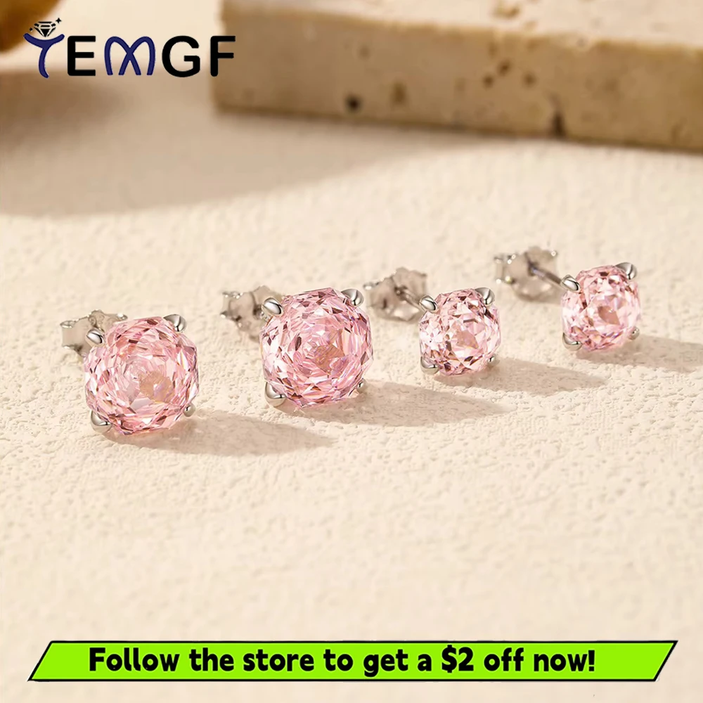 TEMGF 5A Zircon Stud Earrings 925 Sterling Silver Ear Fine Jewelry for Women Girls Romance Rose Cut High Aesthetic Fashion Item
TEMGF 5A Zircon Stud Earrings 925 Sterling Silver Ear Fine Jewelry for Women Girls Romance Rose Cut High Aesthetic Fashion Item
