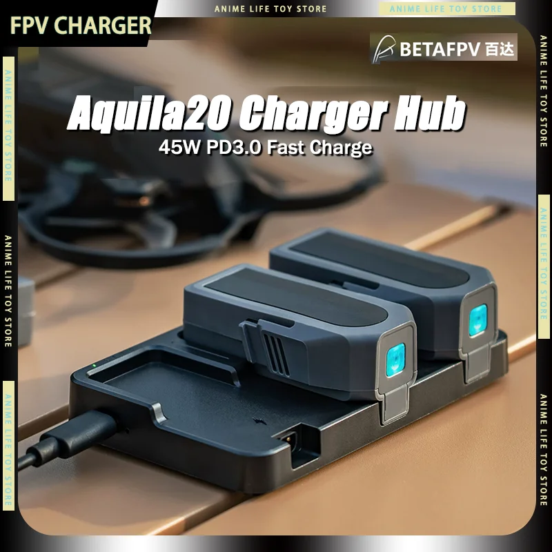 Зарядное устройство BETAFPV Aquila20 для FPV-дронов, 45 Вт, PD3.0, для 3 аккумуляторов, быстрая зарядка и хранение за 40 минут, для FPV-дрона Aquila20
Зарядное устройство BETAFPV Aquila20 для FPV-дронов, 45 Вт, PD3.0, для 3 аккумуляторов, быстрая зарядка и хранение за 40 минут, для FPV-дрона Aquila20