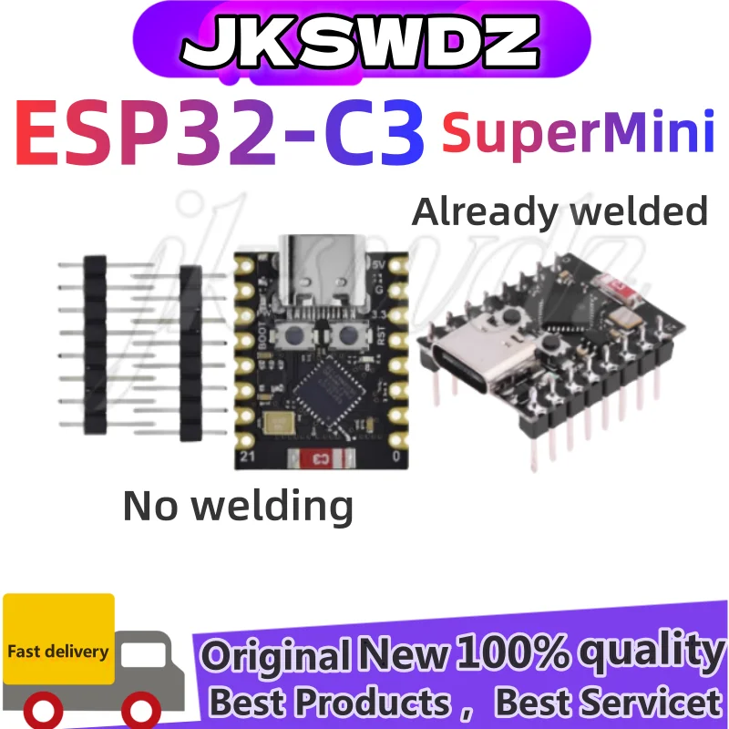 ESP32 C3 Development Board Modules Mini Wifi BT Bluetooth Module 32-Bit Single-Core Processor ESP32 C3 16Pin Type-C
ESP32 C3 Development Board Modules Mini Wifi BT Bluetooth Module 32-Bit Single-Core Processor ESP32 C3 16Pin Type-C