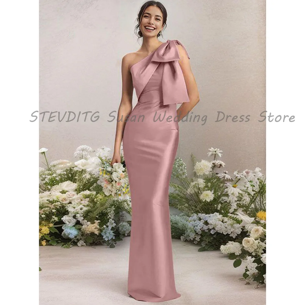Elegant One Shoulder Sleeveless Evening Dresses Women Floor Length Mermaid High Quality Long Gowns Prom Party Satin Classic
Elegant One Shoulder Sleeveless Evening Dresses Women Floor Length Mermaid High Quality Long Gowns Prom Party Satin Classic
