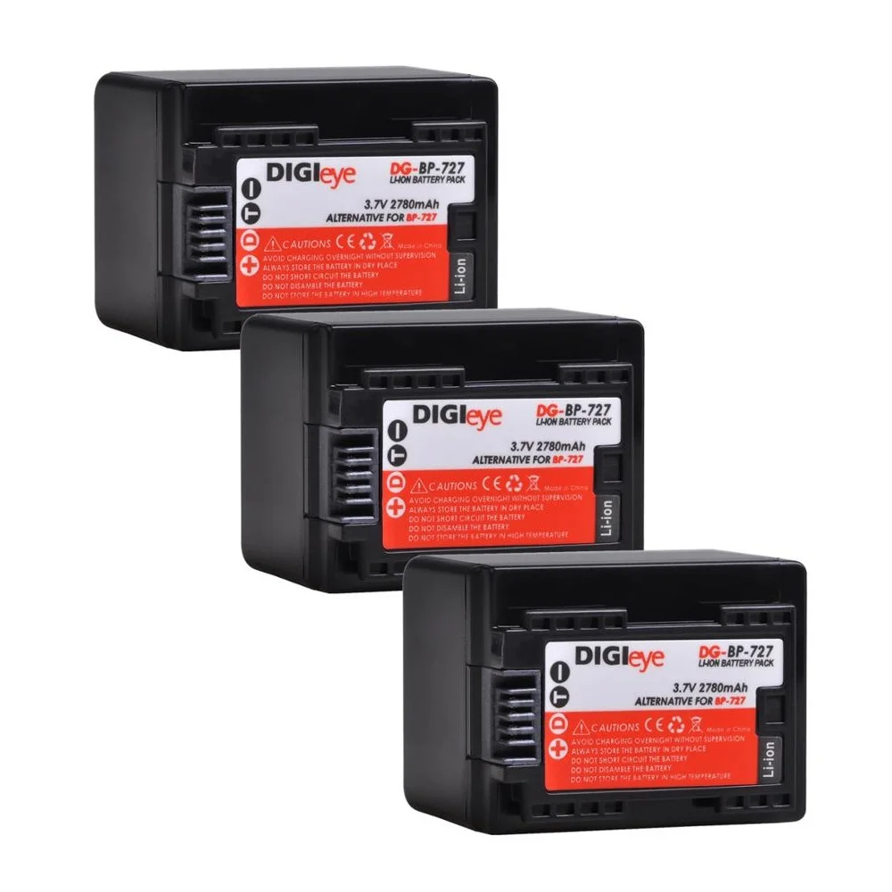 2780mAh BP-727 Battery for Canon Vixia HF R80, HF R82, HF R800, HFR70, HFR72, HFR700, HFM50, HFR30, HFR40, HFR50,HFR60, HFR600
2780mAh BP-727 Battery for Canon Vixia HF R80, HF R82, HF R800, HFR70, HFR72, HFR700, HFM50, HFR30, HFR40, HFR50,HFR60, HFR600