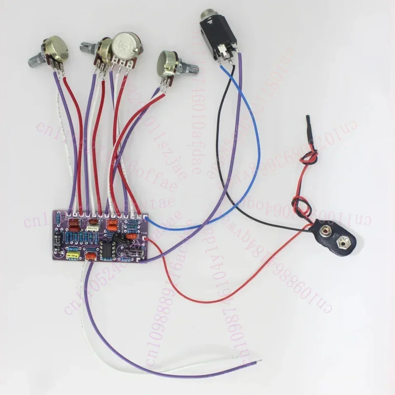 DIY Bass Bass with Built-in Active Circuitry 3-band EQ Preamp Board for Standard Jazz Bass
DIY Bass Bass with Built-in Active Circuitry 3-band EQ Preamp Board for Standard Jazz Bass
