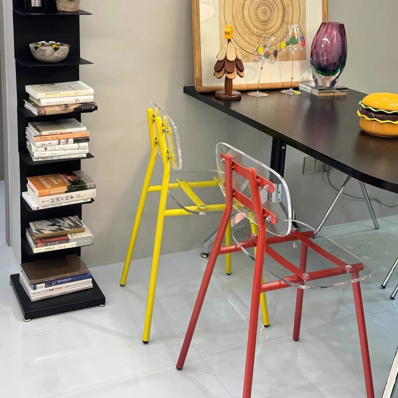 Ins Acrylic Transparent Dining Chairs Backrest Bar Stool for Cafe Modern Designer Restaurant Seat Contemporary Kitchen Chair
Ins Acrylic Transparent Dining Chairs Backrest Bar Stool for Cafe Modern Designer Restaurant Seat Contemporary Kitchen Chair