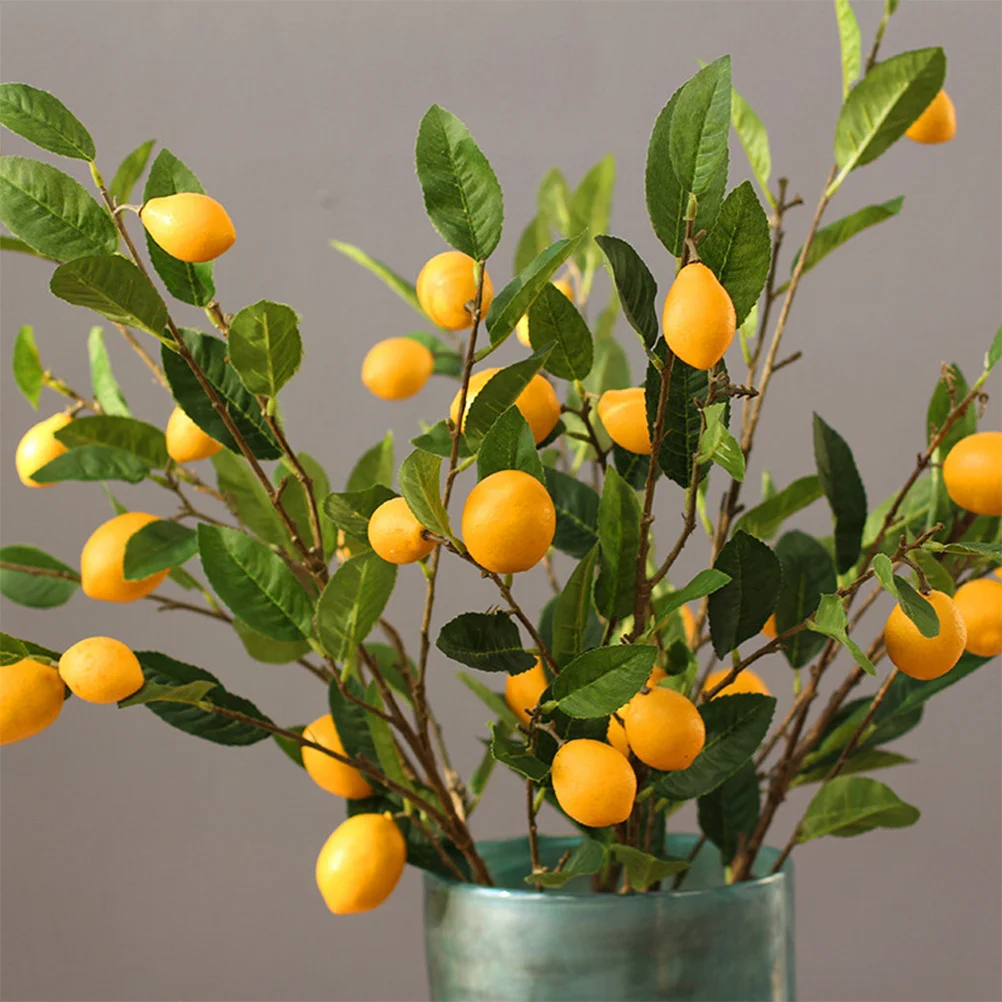 1pc Simulated Lemon Branches Realistic Plastic Fruit Ornament Short Branch Decor For Home Bar Cafe Wedding Party Rustic Theme
1pc Simulated Lemon Branches Realistic Plastic Fruit Ornament Short Branch Decor For Home Bar Cafe Wedding Party Rustic Theme