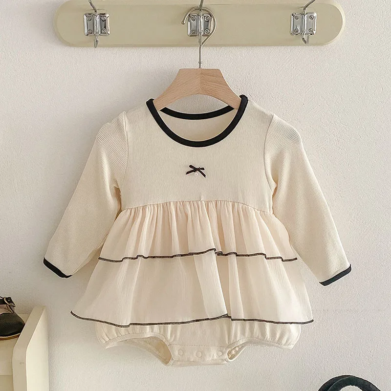 2025 New Spring 0-24M Baby Girl Clothing Toddler Baby Girl Romper Long Sleeved Cotton Mesh Splicing Newborn Baby Girl Jumpsuit
2025 New Spring 0-24M Baby Girl Clothing Toddler Baby Girl Romper Long Sleeved Cotton Mesh Splicing Newborn Baby Girl Jumpsuit