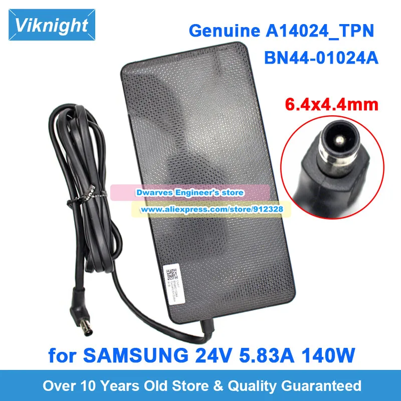 Genuine A14024_TPN AC Adapter BN44-01024A 24V 5.89A 140W for Samsung C32G75TQSU 32 INCH QHD DISPLAY C32G75TQ3 S34BG852SC C32G75T
Genuine A14024_TPN AC Adapter BN44-01024A 24V 5.89A 140W for Samsung C32G75TQSU 32 INCH QHD DISPLAY C32G75TQ3 S34BG852SC C32G75T