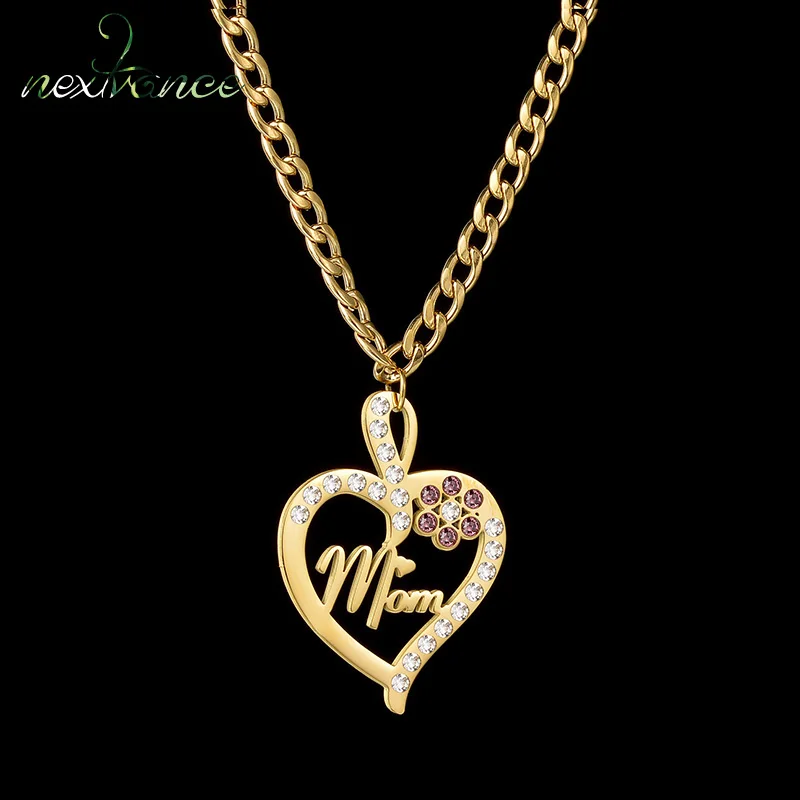 Nextvance Customized Name Heart Necklaces Flower Stone Stainless Steel NK Chain Personalized Pendant For Women Men Jewelry Gifts
Nextvance Customized Name Heart Necklaces Flower Stone Stainless Steel NK Chain Personalized Pendant For Women Men Jewelry Gifts
