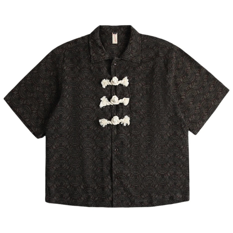 Summer Short Sleeve Shirts Men Streetwear Vintage National Style Print Shirt Oversized Harajuku Japan Style Casual Blouse Male
Summer Short Sleeve Shirts Men Streetwear Vintage National Style Print Shirt Oversized Harajuku Japan Style Casual Blouse Male