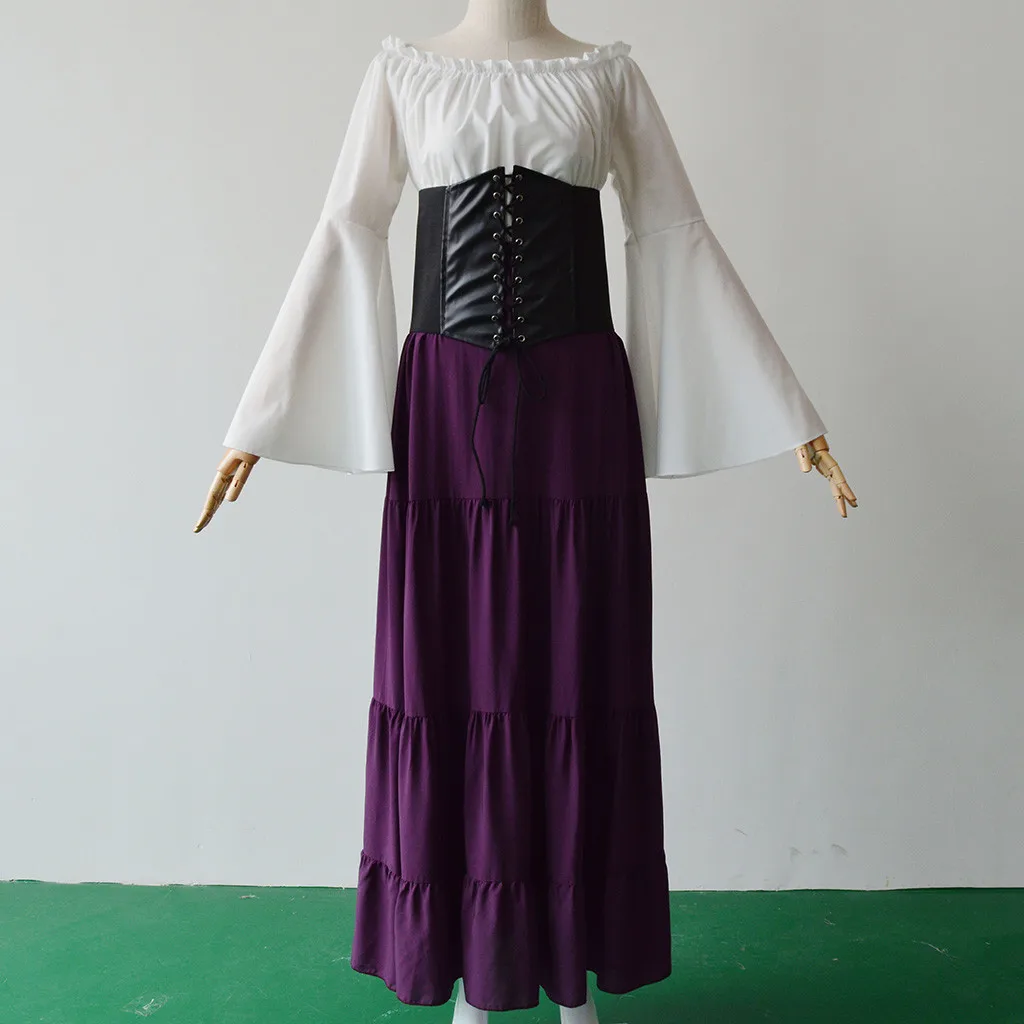 Women Medieval Cosplay Costumes Gothic Retro Victoria Middle Ages Carnival Long Sleeve Pleated Corset Dresses Straight Fit Dress
Women Medieval Cosplay Costumes Gothic Retro Victoria Middle Ages Carnival Long Sleeve Pleated Corset Dresses Straight Fit Dress