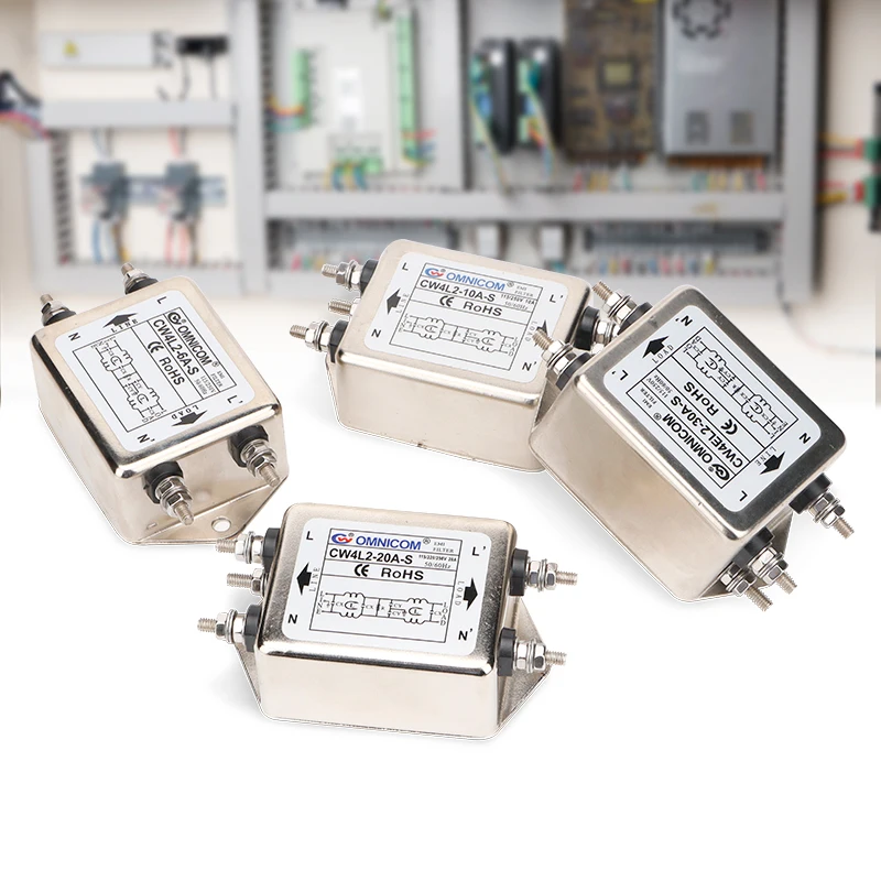 Single-phase Bipolar Power Filter CW4EL2-S / CW4L2-10A-S - 3A 6A 10A 20A 30A EMI Anti-Jamming, Circuit Purifies, Bolt-Type
Single-phase Bipolar Power Filter CW4EL2-S / CW4L2-10A-S - 3A 6A 10A 20A 30A EMI Anti-Jamming, Circuit Purifies, Bolt-Type