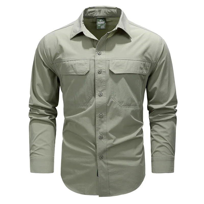 Spring 2026 Quick Drying Long Sleeve Shirt for Men Breathable Stretch Back Design with Large Pocket Slim Fit Casual Top
Spring 2026 Quick Drying Long Sleeve Shirt for Men Breathable Stretch Back Design with Large Pocket Slim Fit Casual Top